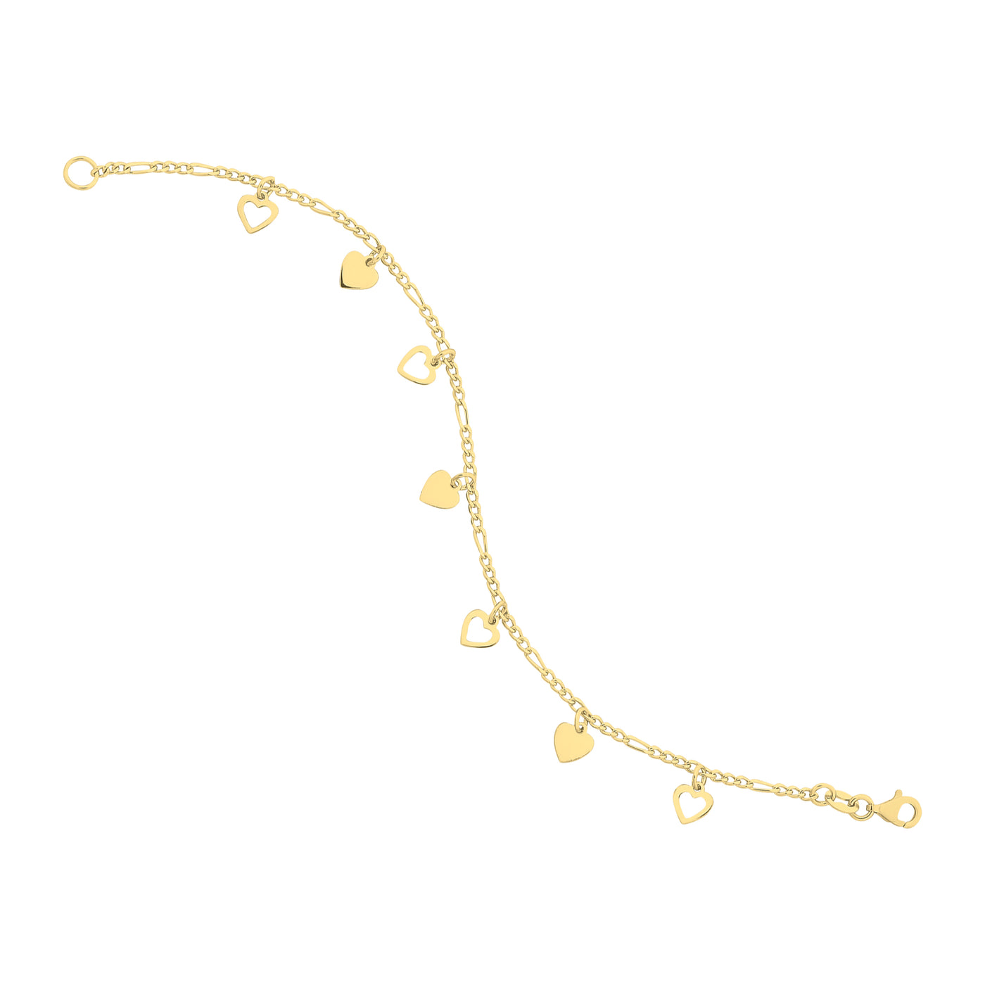 Gold-Plated Sterling Silver Bracelet 19cms