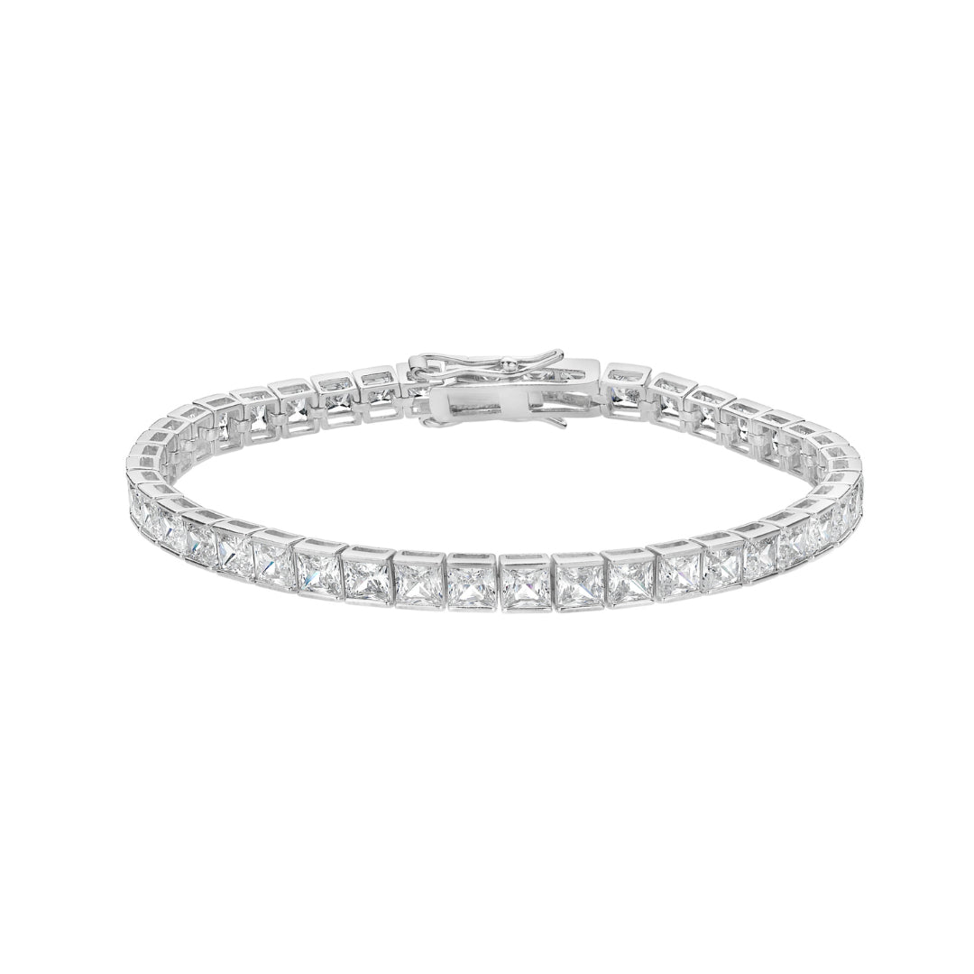 Sterling Silver Cubic Zirconia Tennis Bracelet