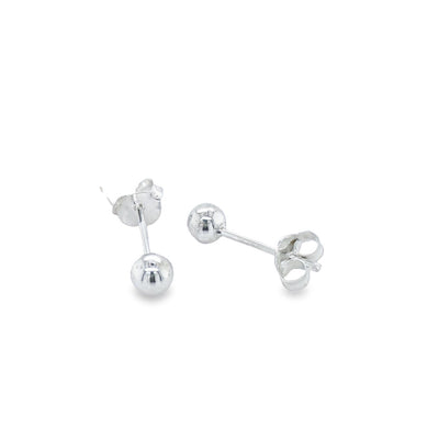 Sterling Silver Ball Stud 4Mm