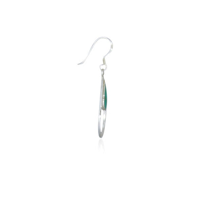 Silver Drop Turquoise Earring