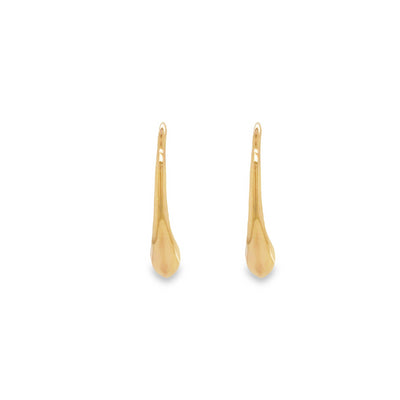 Onatah Sterling Silver Rose Gold Plated Teardrop Earring With Solid Hook