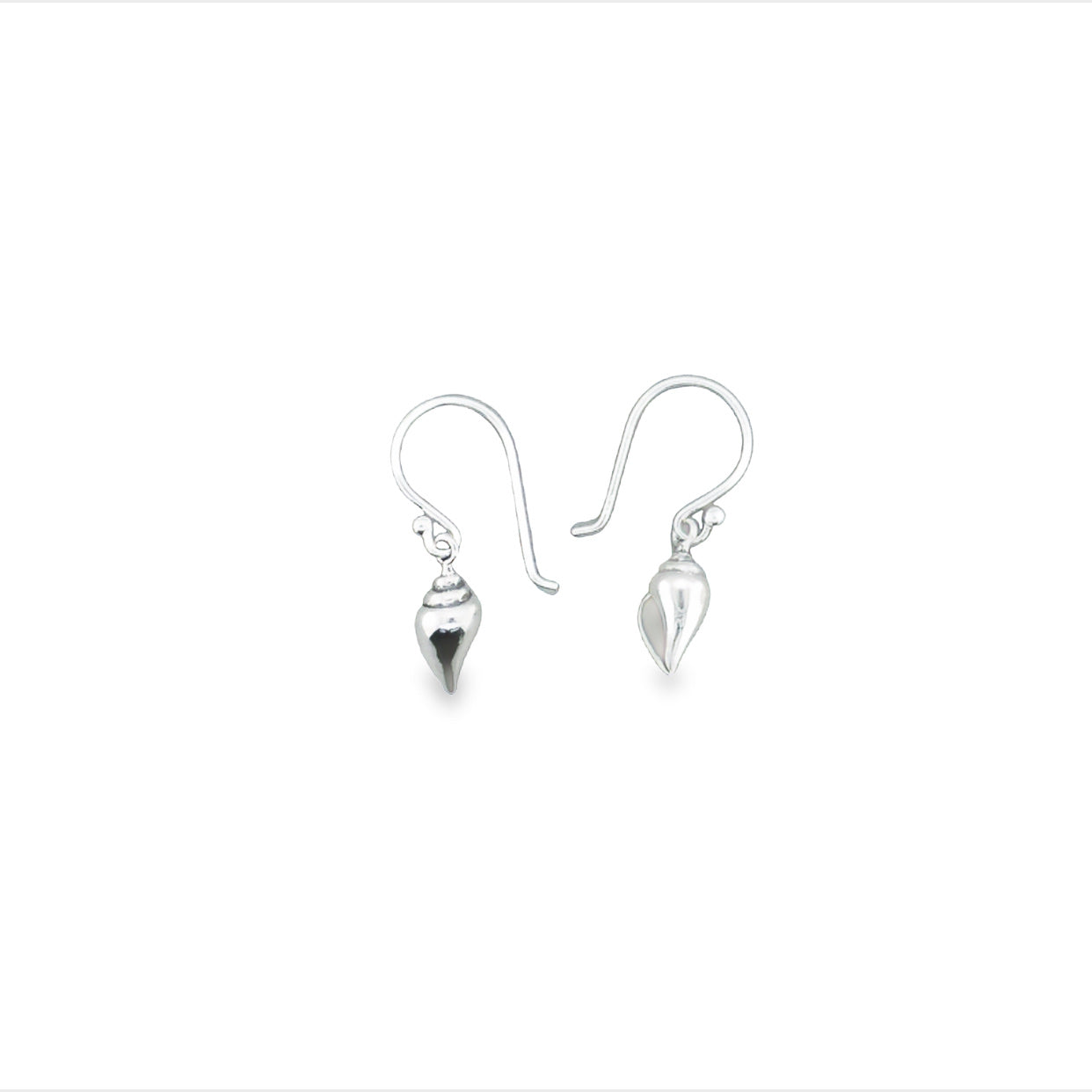 Onatah Sterling Silver Conch Shell Drop Earrings With Shep Hooks