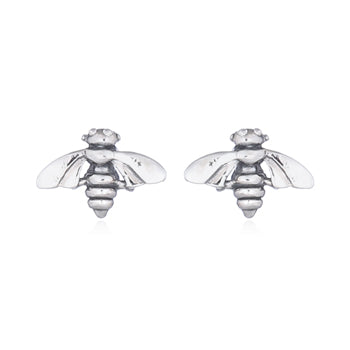 Onatah Sterling Silver Busy Bee Stud Earrings