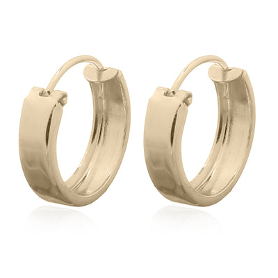 Onatah Sterling Silver Gold Plated Hoop Earrings