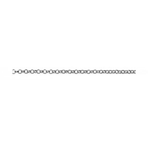 Sterling Silver Half Round Belcher 50Cm Chain