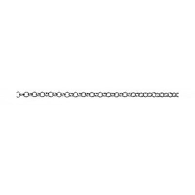 Sterling Silver Half Round Belcher 50Cm Chain