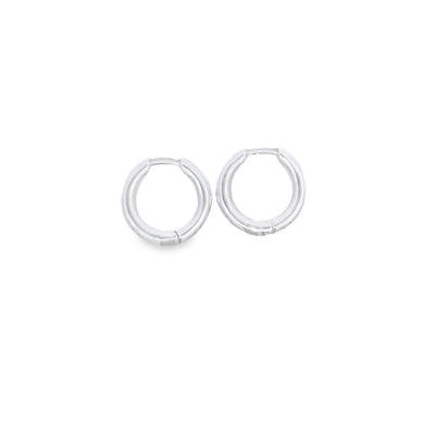 Zafino Kendall Hoop Earring Medium Silver Plated