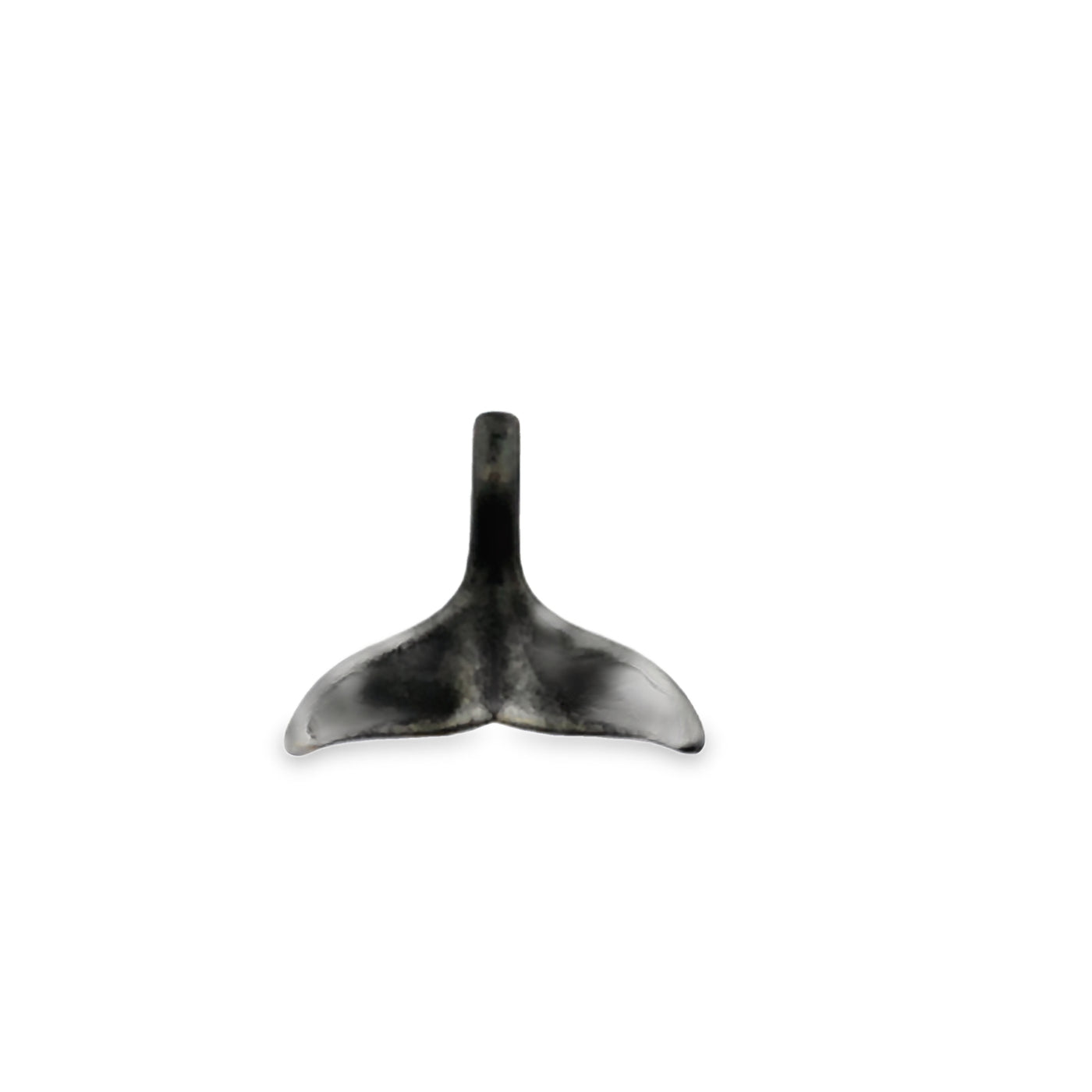 Stainless Steel Pewter Finish Whale Tail Pendant