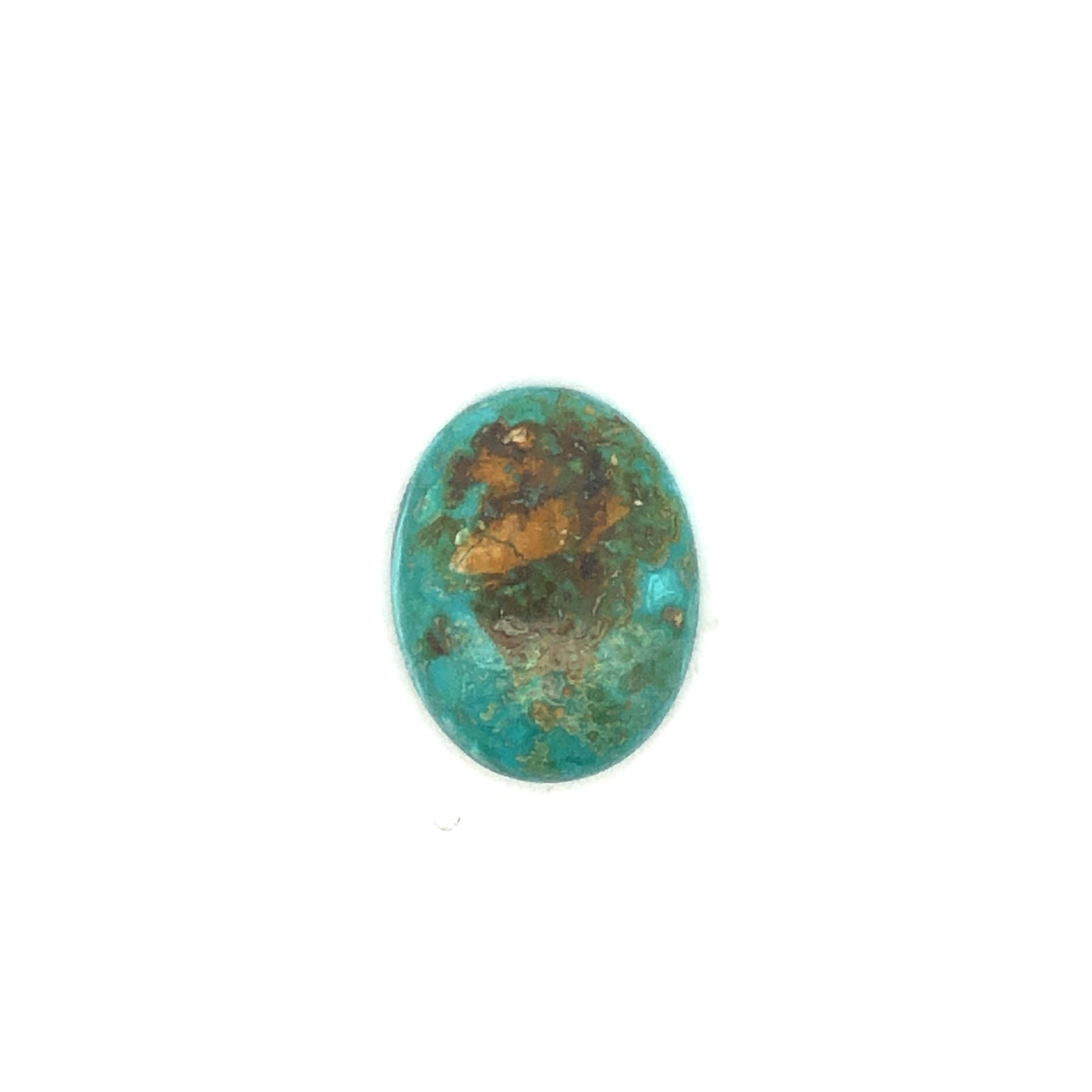 Loose Narooma Turquoise Oval Shaped 18.00Ct Blue With Some Brown