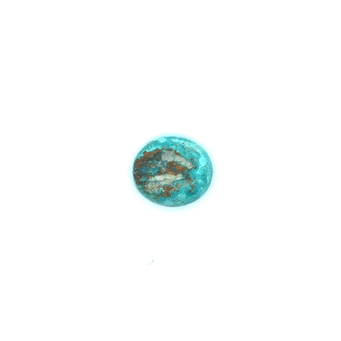 Loose Narooma Turquoise Oval Shaped 7.64Ct Blue With Some Brown/White
