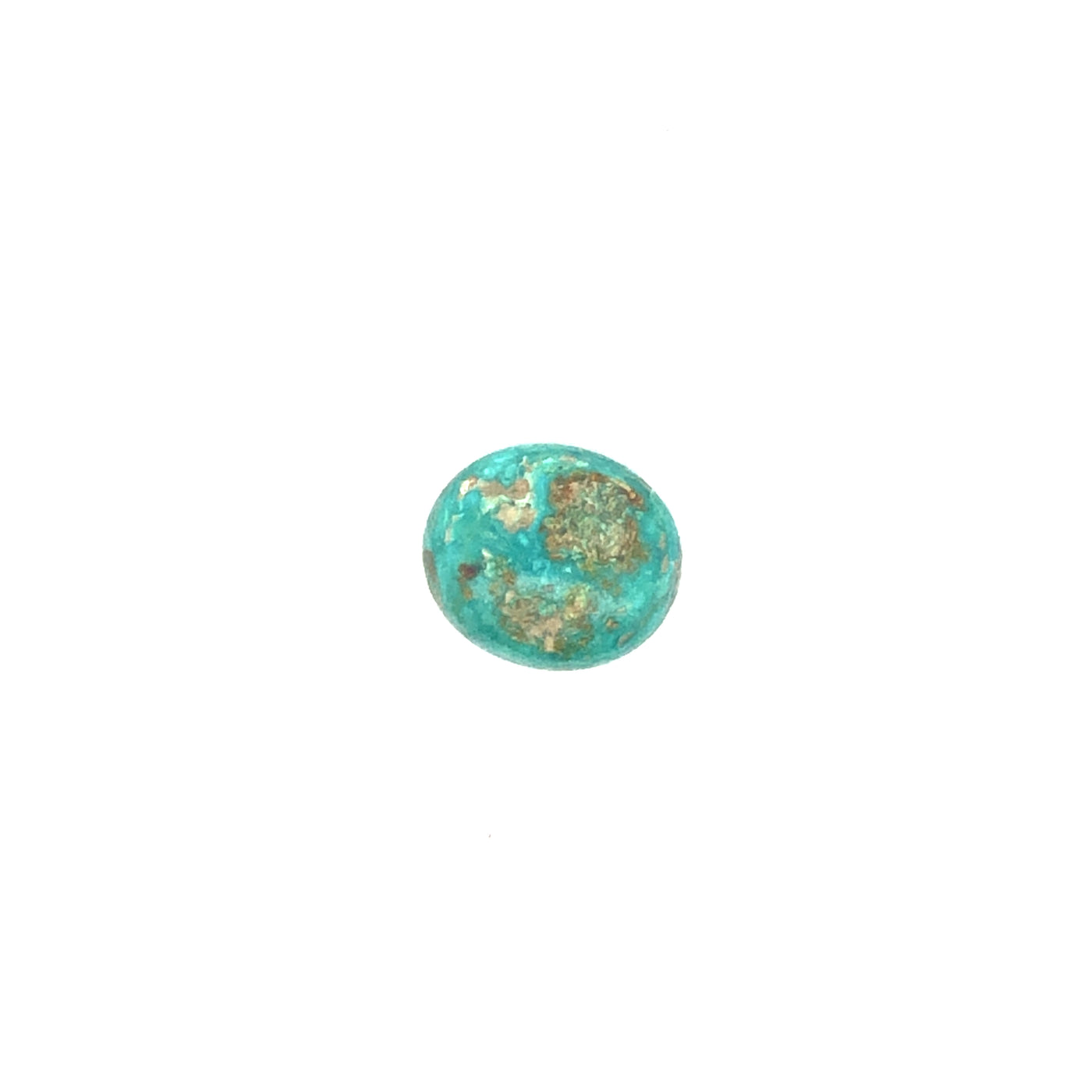 Loose Narooma Turquoise Oval Shaped 6.89Ct Dark Blue With Some White