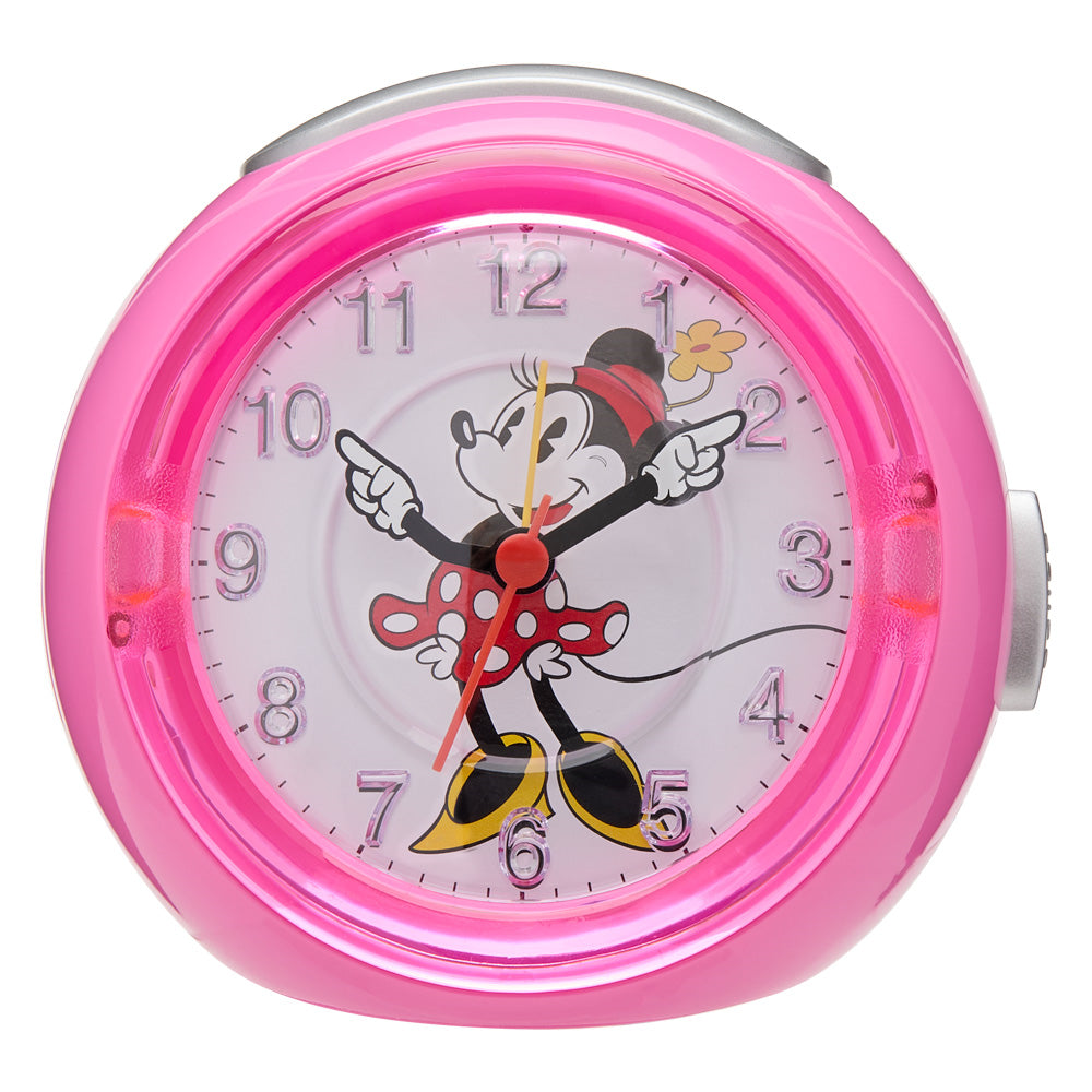 Disney Minnie Alarm Clock 120Mm Pink