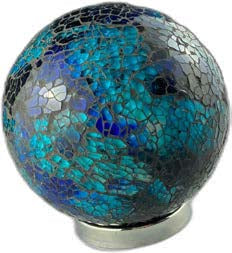 Friendship Ball Mosaic Turquoise And Mediterranean Blue