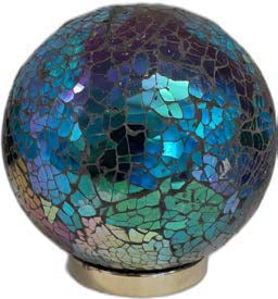 Mosaic Friendship Ball Teal Green And Medium Blue