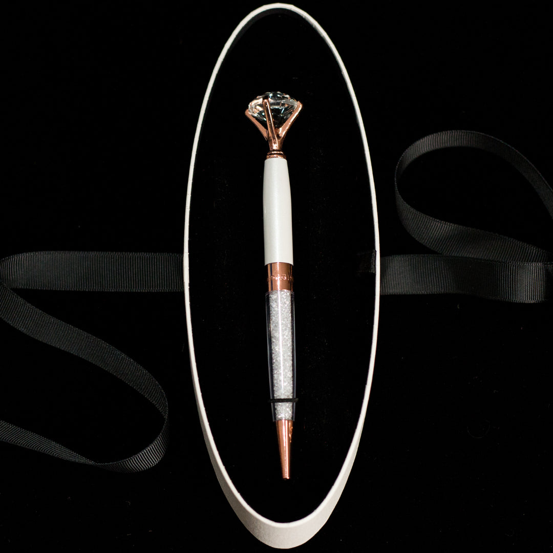 Georgini Diamond Pen Rose Gold / Pearl