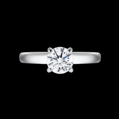 White Gold Solitaire Engagement Ring