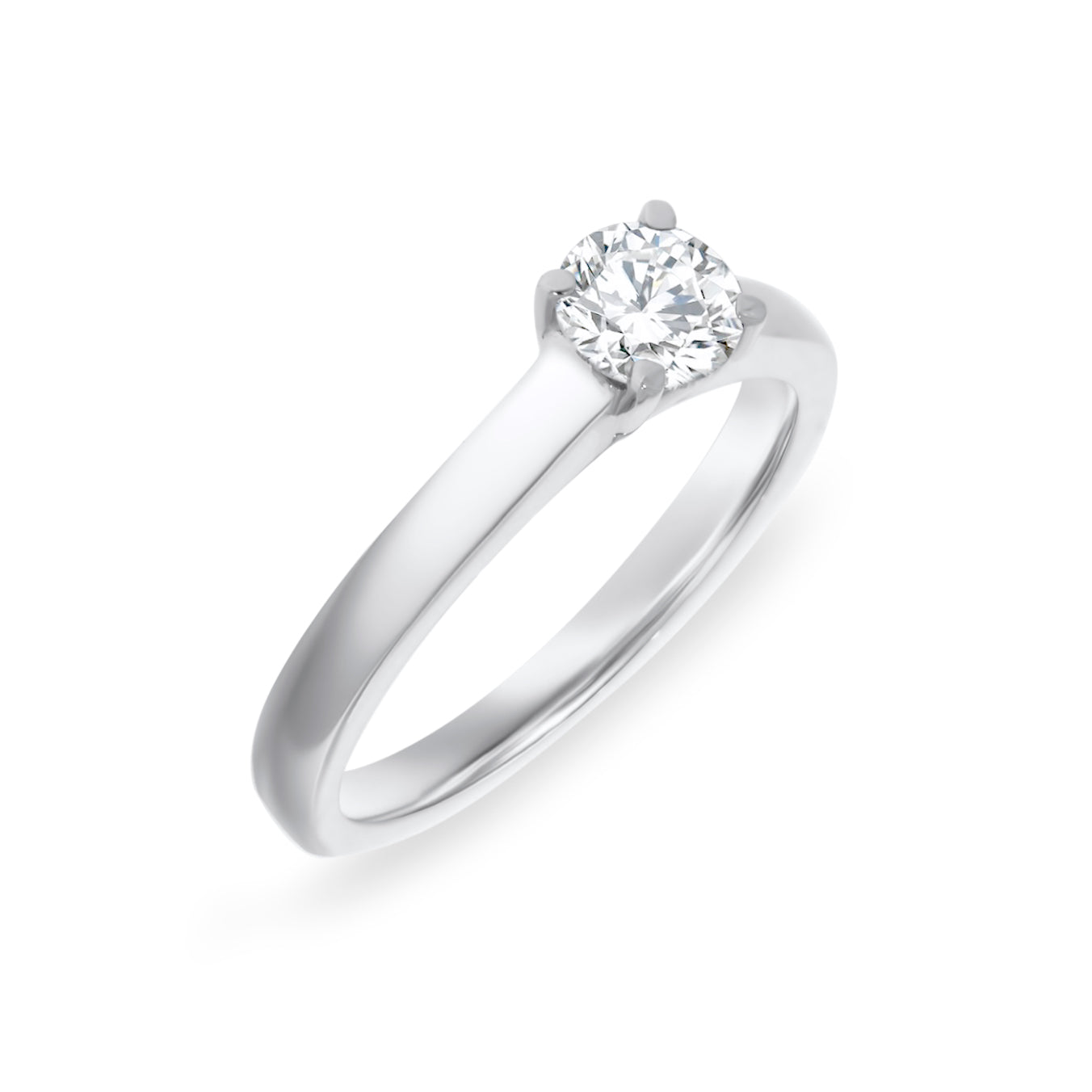 White Gold Diamond Solitaire Ring