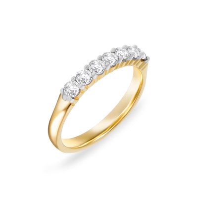 Yellow Gold Diamond Anniversary Ring