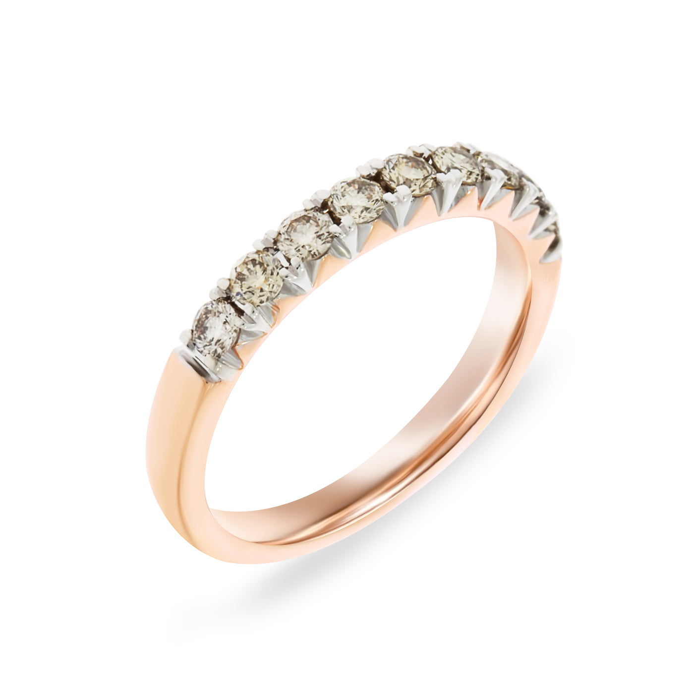 Rose Gold Diamond Anniversary Ring
