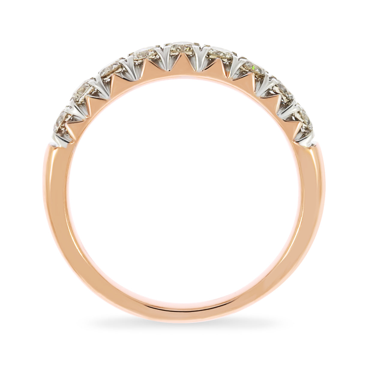 Rose Gold Diamond Anniversary Ring