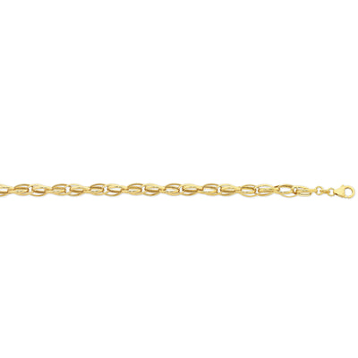 Gold Silver Filled Double Oval Belcher Link Bracelet