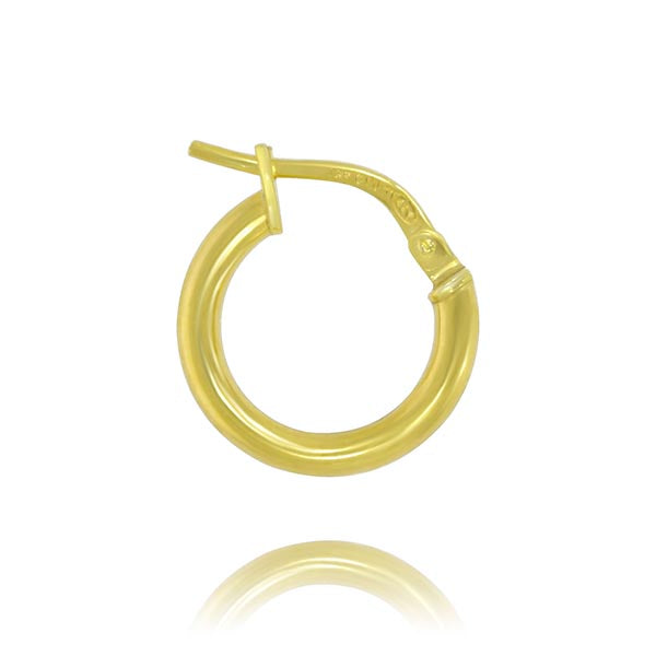 Yellow Gold Silver Filled Hoops