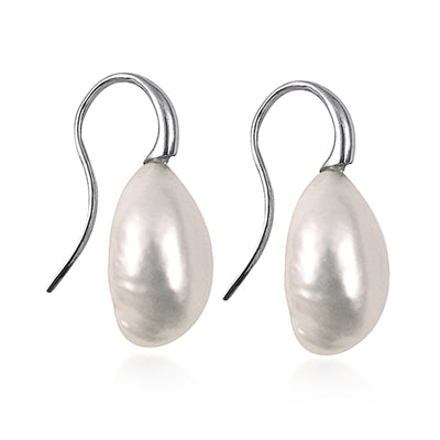 Sterling Silver Baroque Freshwater Pearl Earrings