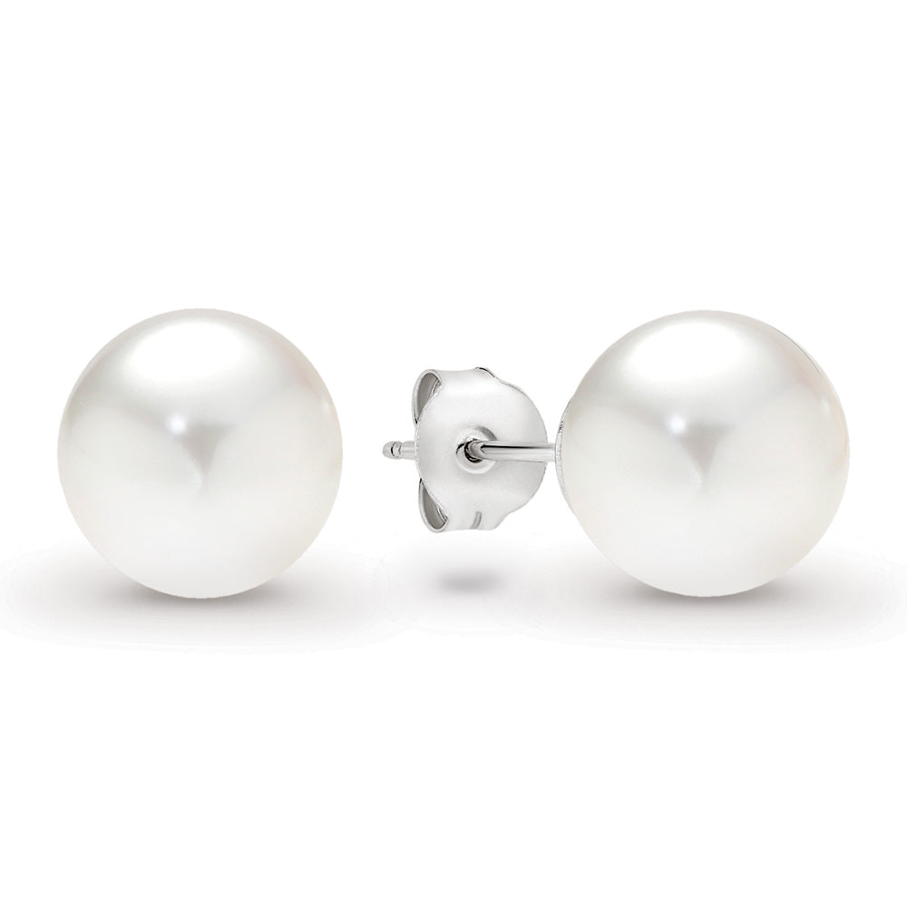White Edison Freshwate Pearl Earrings