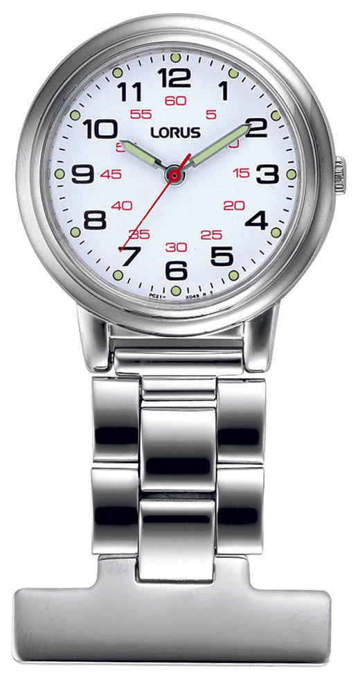 Lorus Nurses Watch With White Face And Luminous Hand
