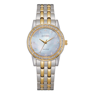 Citizen Ladies 2 Tone Plated Eco Drive Watch