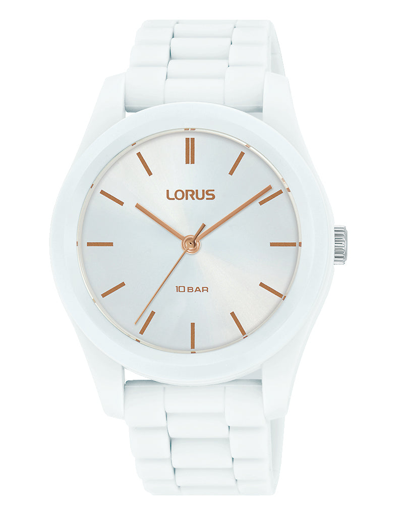 Lorus White Rubber Band Neutral/Youth Sports