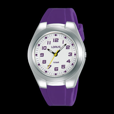Lorus Kids Purple Rubber Watch