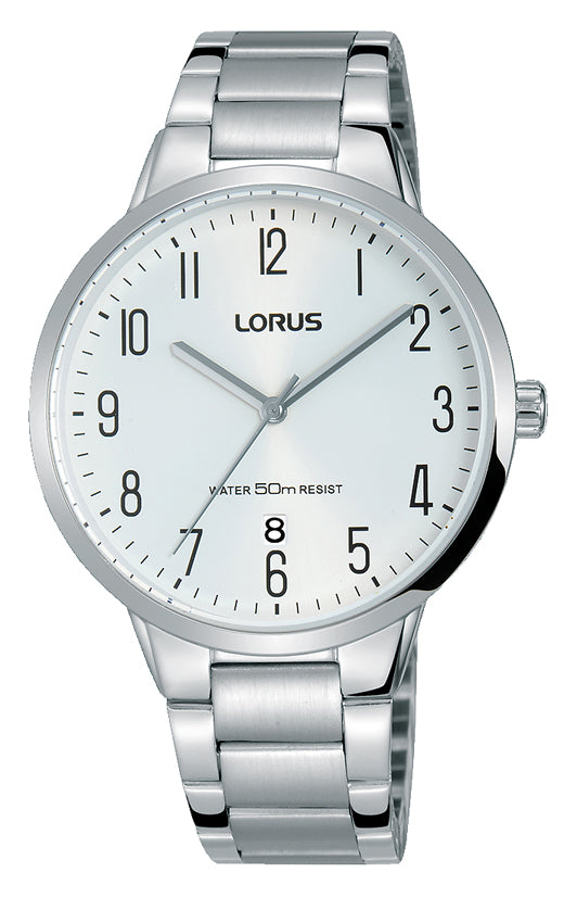 Lorus Mens Silver Coloured Dress Watch