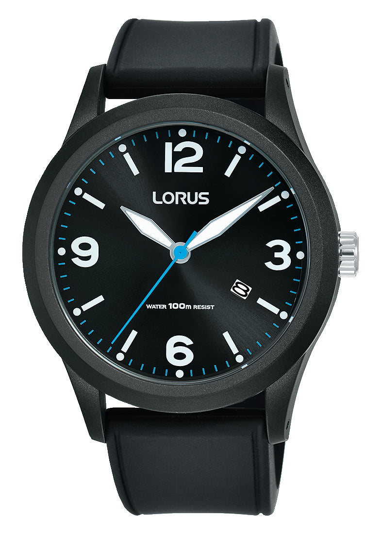 Lorus Mens Black Coloured Dress Watch
