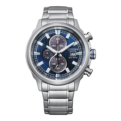 Citizen Gents Stainless Steel Chronograph Eco Drive Watch