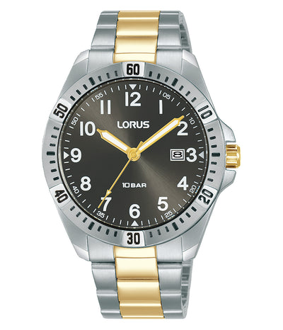Lorus Mens Stainless Steel Two Tone Sports Watch