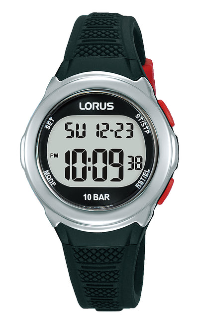 Lorus Kids Digital Silver Coloured Sport Watch