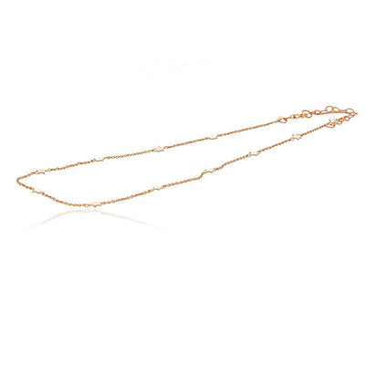 Rose Gold Plated Necklace With Stars