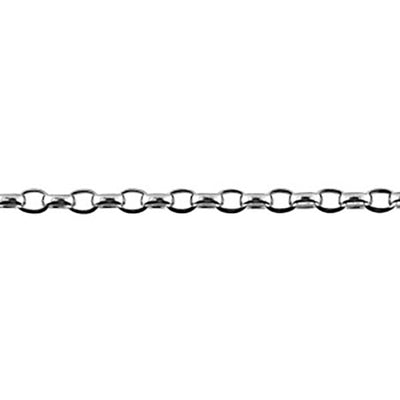 Sterling Silver Oval Belcher 50Cm Chain